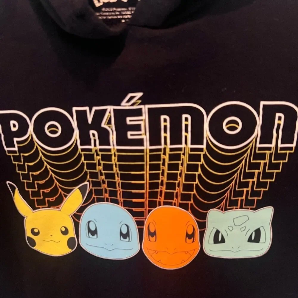 Hybrid Apparel Men's Pokémon Hooded Fleece Sweatshirt Size M